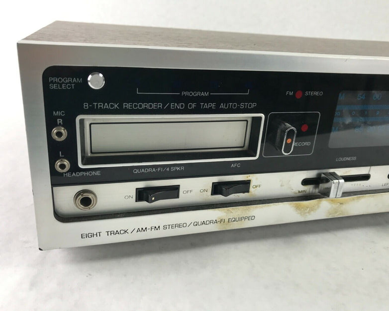 General Electric GE Stereo AM/FM 8 Track Player Music System 9-7201A