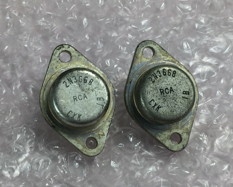 RCA 2N3668 Transistor Lot of 2 NOS