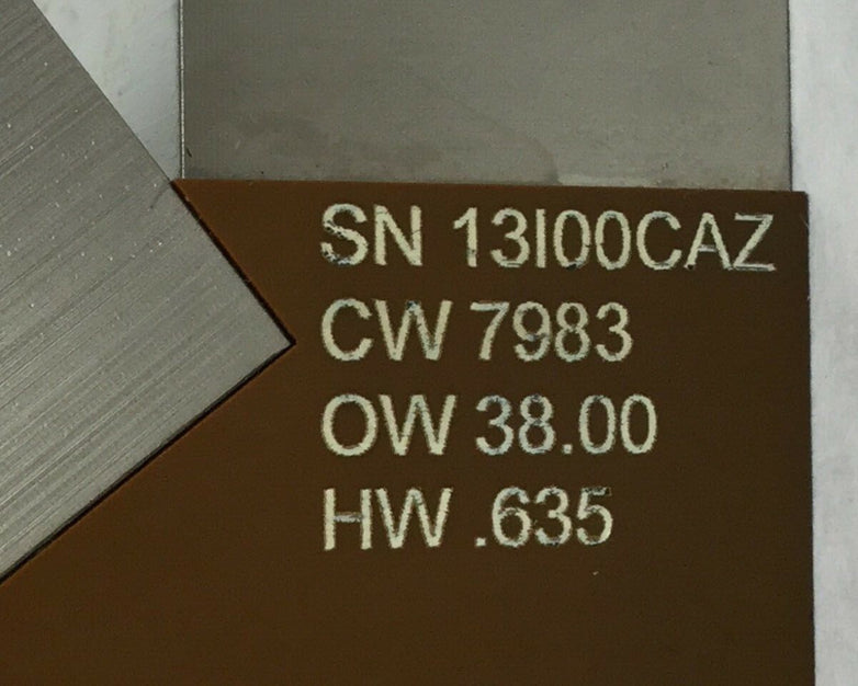 Caldon 9A-201B595G01 1.74 MHz CW 7983 OW 38.00 HW .635 Untested