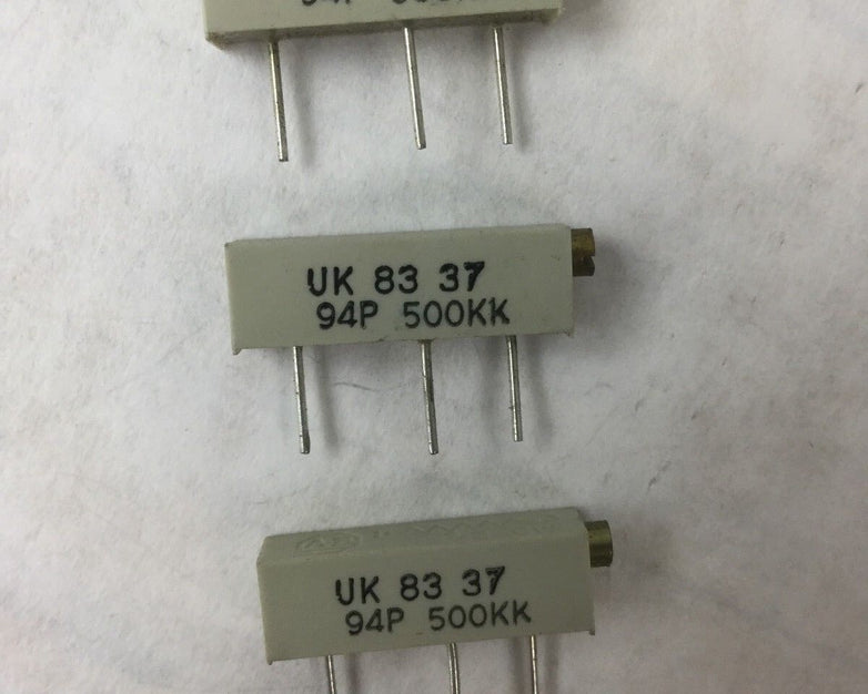 Allen Bradley Potentiometer, UK 83 37, 94P 500KK, (Lot of 3) NEW