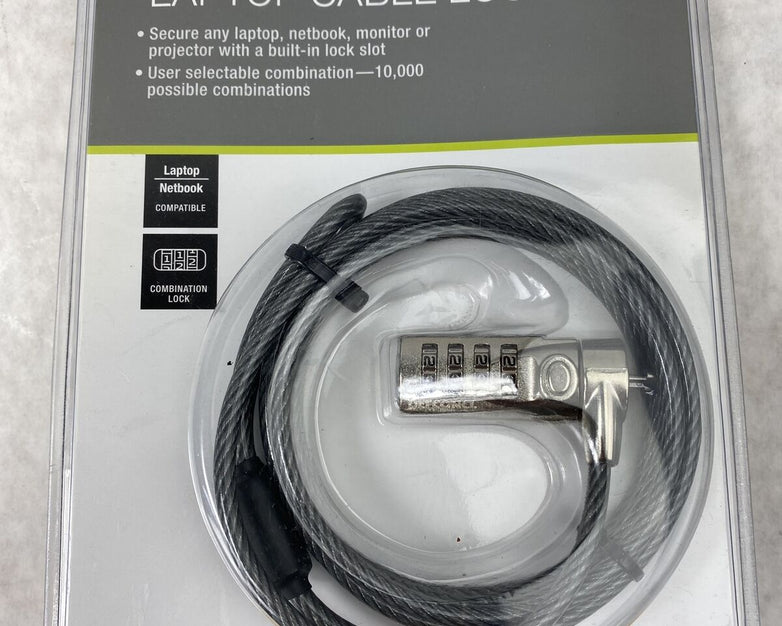 Targus PA410U Defcon CL Laptop Cable Combination Lock 6.5ft 0UC221