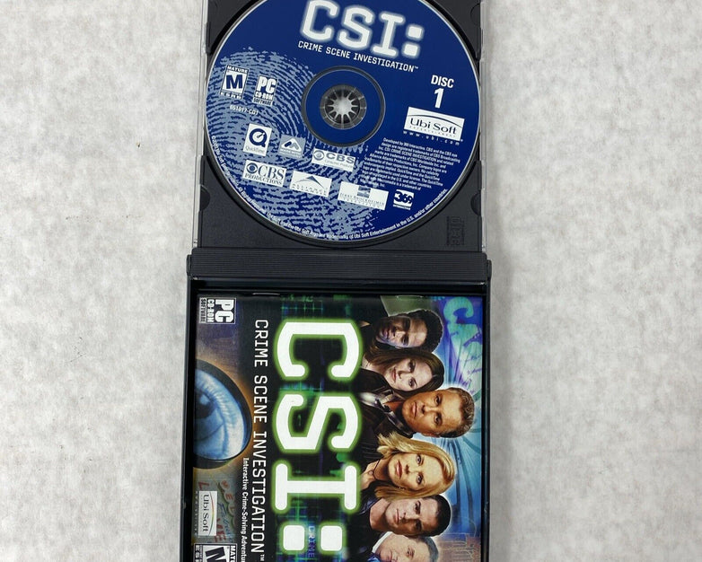 CSI Crime Scene Investigation 2003 PC Video Game by UbiSoft Rated M