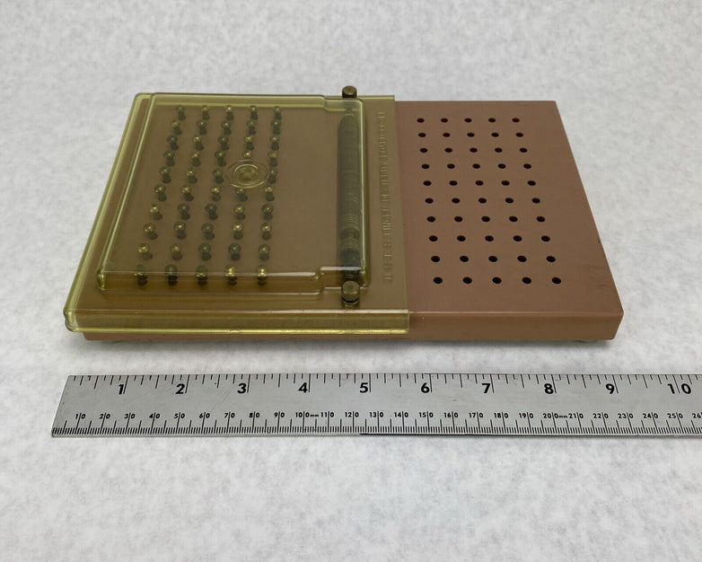 Vintage USES Finger Dexterity Board Beige Tint Cover