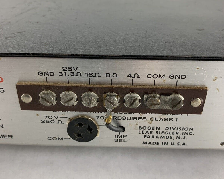 Vintage Bogen Challenger C-20A Solid State 20W Power Tested