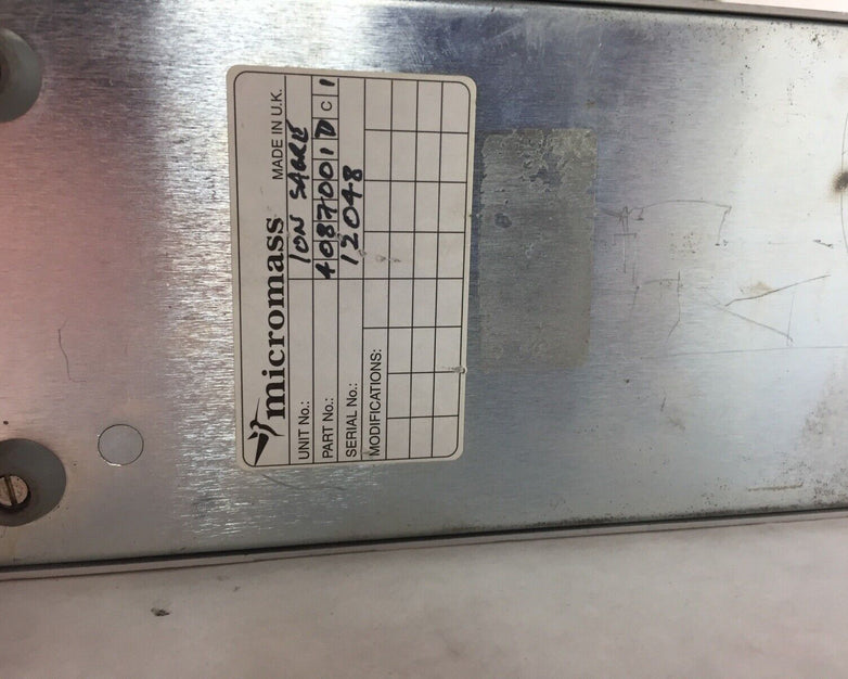 Waters Micromass ion sabre control unit 12048 Controller