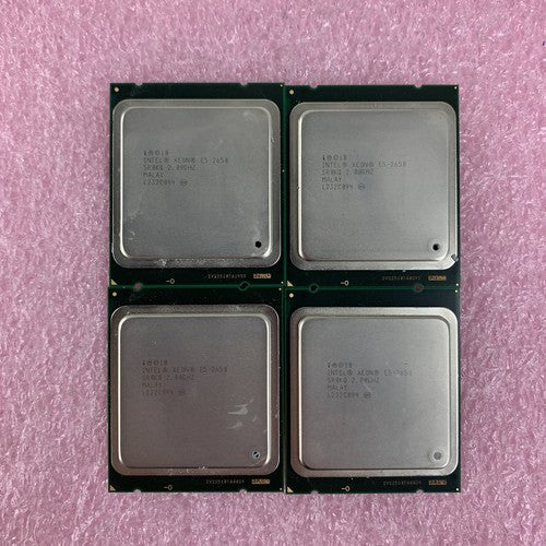 Intel Xeon E5-2650 SR0KQ 2.0GHz 20MB 8 Core LGA2011 CPU Processor Lot of 4x