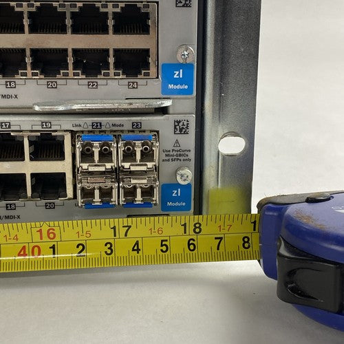 HP ProCurve J8698A 5412zl 10x J8702A 2x J8705A Gig PoE Switch 2x PSU - Tested