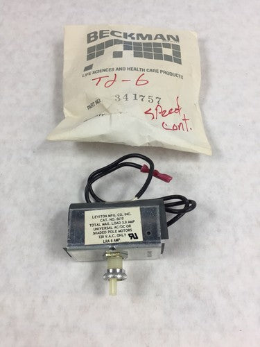 Beckman TJ-6 Centrifuge Speed Control AY 120 VAC 60 Hz 341757