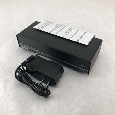 4-Port 350M High Power Drive VGA Audio Splitter CA3504A W/ Instruction Manual