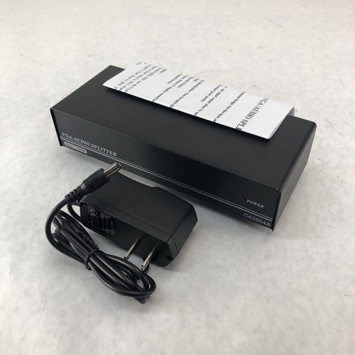 4-Port 350M High Power Drive VGA Audio Splitter CA3504A W/ Instruction Manual