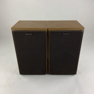 Sony SS-U310 Wood Cabinet Stereo Bookshelf Speakers Tested Bad Woofer Foam