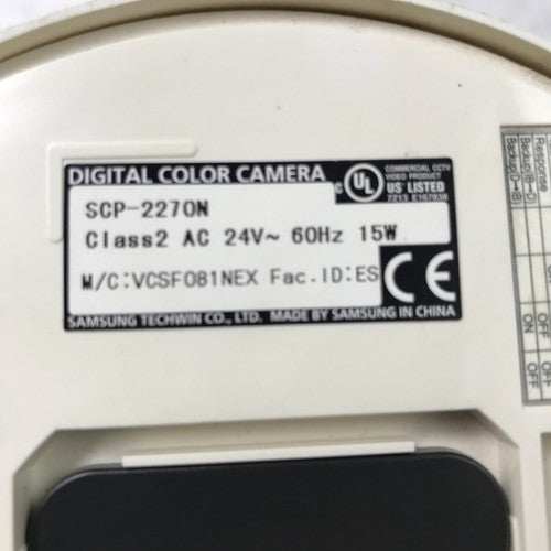 Samsung SCP-2270N Digital Color Camera 60Hz 24V 15W AC Security Camera