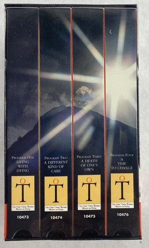 VHS On Our Own Terms Bill Moyers On Dying 2000 PBS 4 Tape 6hrs Sealed Box Set