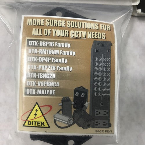 Ditek DTK-PVP27BTPV Analog HDCCTV Camera Surge Protection (Lot of 2)