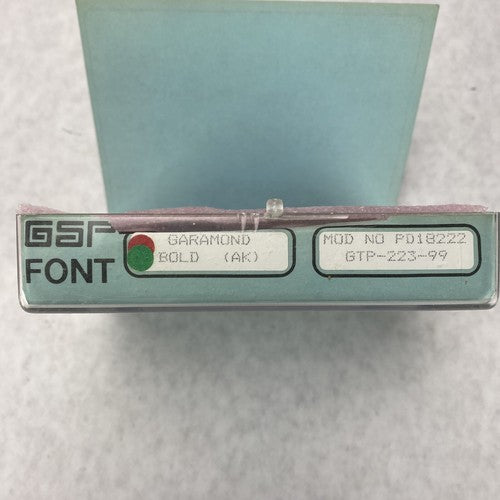 Gerber Scientific PD18222 Garamond Bold Signmaker III & IV Graphix 3 & 4