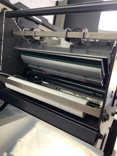 Zebra 140Xi3 III Label Thermal Printer 200 DPi Serial and Network Cracked Side