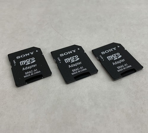 Sony SRAC-A1 Micro SD Adapter (Lot of 3)