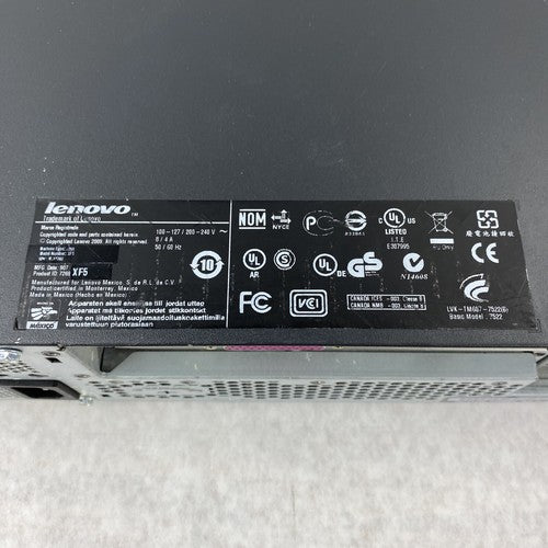 Lenovo ThinkCentre 7269C2U SFF Int Core 2 Duo E7400 2.80GHz 3GB RAM NO HDD NO OS