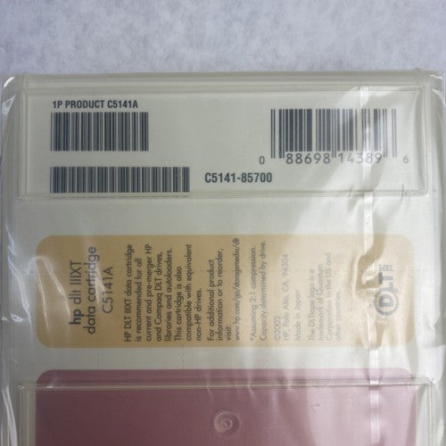 Lot ( 2 ) HP DLT IIIXT 30GB Data Cartridge SureStore Tape C5141A-85700