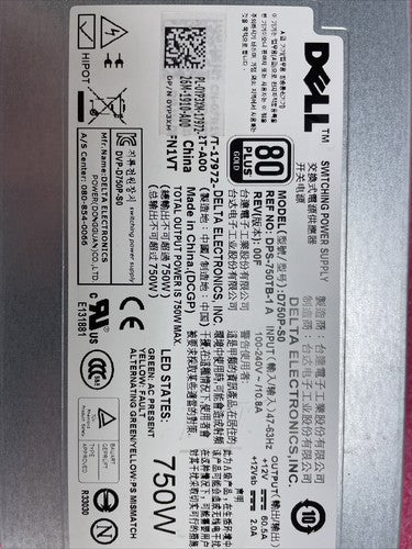 Dell DPS-750TB-1A 750W Power Supply YP3XM