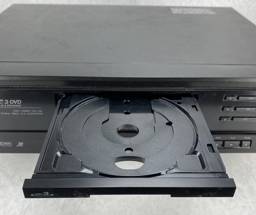 JVC XV-M50BK 3-Disc DVD Player DVD/CD/VCD Player w/Digital Out NO REMOTE