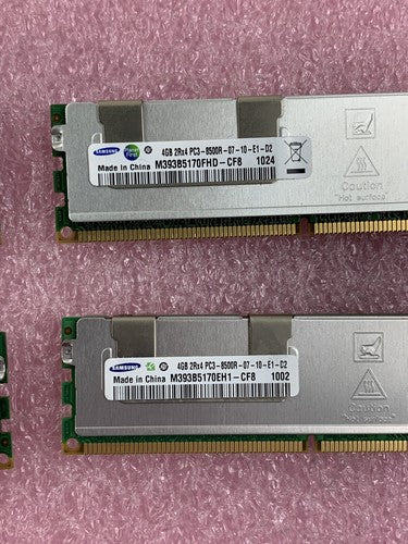 Samsung M393B5170FHD-CF8 4 GB 1067MHz ECC DDR3 Server RAM Module 2Rx4 Lot of 4x