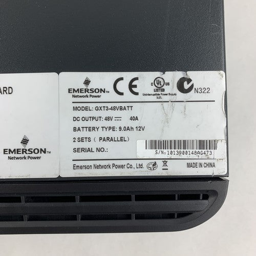Emerson GXT3-48VBATT Power Supply Battery Pack - No Batteries