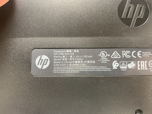 New HP 803181-001 USB Slim SK-2120 Keyboard 105key w/ Multimedia Black NIB