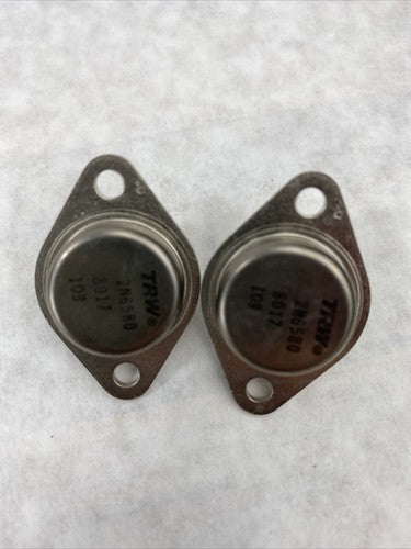 Lot of ( 2 ) TWR 2N6580 Bipolar Transistor 8017 109
