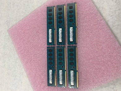 Lot( 6 ) 1GB Hynix HMT112U6BFR8C-G7 1Rx8 PC3-8500U DDR3 non-ECC Desktop RAM