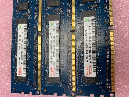 Hynix 6GB Kit 6x1GB 1Rx8 PC3-10600E-9-10-D0 Server RAM HMT112U7BFR8C