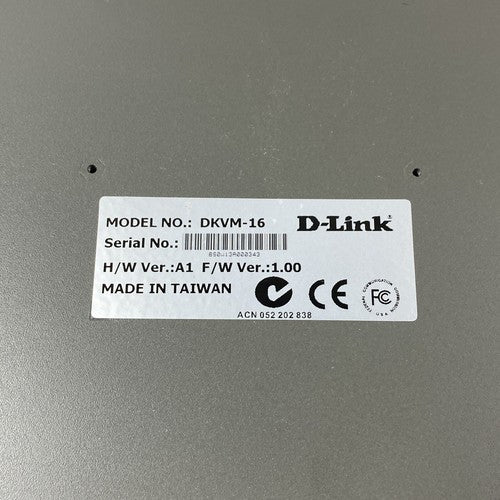 D-Link DKVM-16 PS/2 16-Port KVM Keyboard Video Mouse Switch