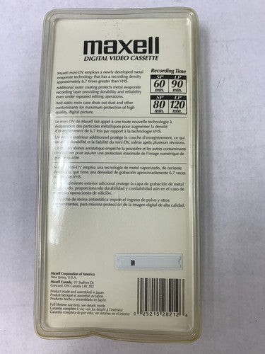 3-Pack Maxell DVM60SE 60min Mini Digital Video Cassette