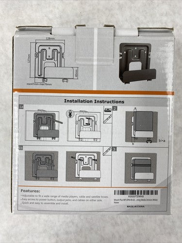 Mount Plus APM-06-02 Streaming Media Player Wall Mount Black X0020TZWN5