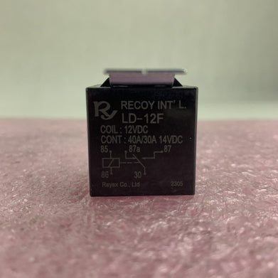 Rayex LD-12F Plastic Enclosed-Style Relay Spdt 12V 40A 87 Ohms Coil 5 Pin