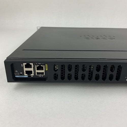 Cisco ISR4331/K9 Router Tested Reset W/ IPBaseK9 License Rack Ears