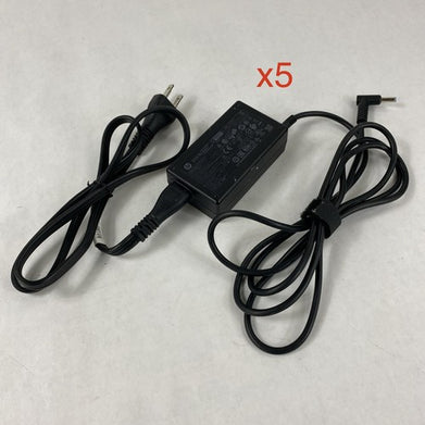 HP TPN-CA16 65W 19.5V 3.33A 4.5mm Laptop AC Adapter w/ Power Cord - Lot of 5