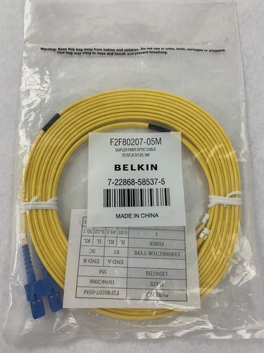 Belkin F2F80207-05M Fiber Optic Cable