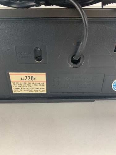 Technics M255X Single Cassette Stereo Deck Bad Control Panel For Parts & Repair
