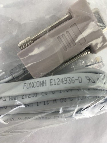 New Lot of 3 Foxconn Console Cable RJ45 to DB9 Female Adapter E124936-D