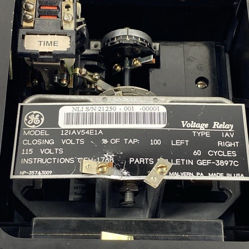 GE Digital Energy 12IAV54E1A Voltage Relay 115 Volts 60 Cycles - Missing Cover
