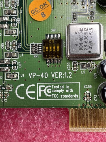 VPON VP-40 Video Ver. 1.2 4 Port DVR Video Capture Card PCI