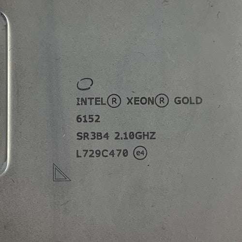Intel Xeon Gold 6152 2.10 Ghz 22 Core SR3B4 LGA3647 Server CPU Processor