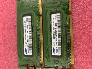 Lot( 4 ) 1GB Samsung M378B2873FHS-CF8 1Rx8 PC3-8500U Desktop RAM Memory