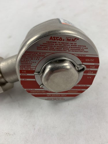 ASCO NPL8320A185V ¼, Nuclear Parts Center Solenoid Valve