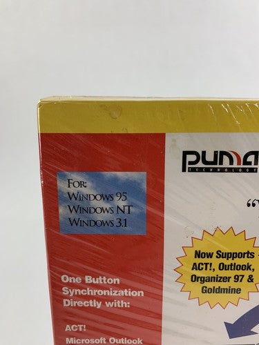 New PalmPilot IntelliSync Window 95 NT 3.1 Puma Mobil Data Exchange Tech 1997