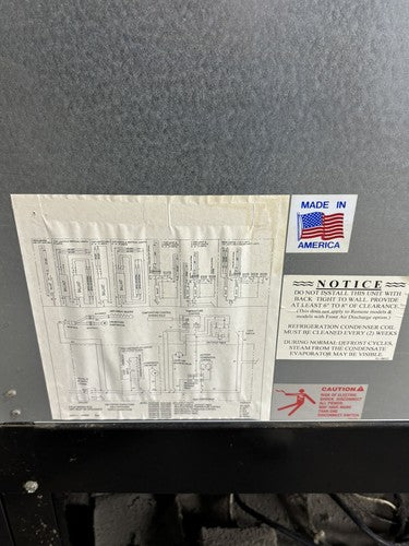 Federal Industries RSSM678R-3 Black 71" Self Serve Four Shelf Air Curtain Powers