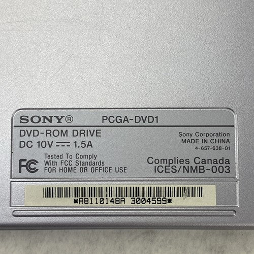 Sony VAIO PCGA-DVD1 DVD-ROM Drive - No Cables Parts or Repair