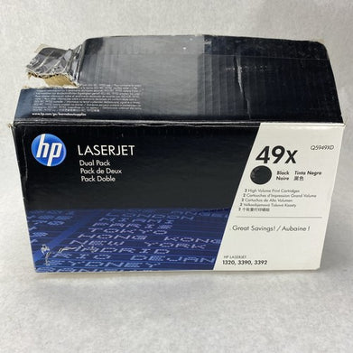 Genuine HP Q5949X 49X Black Toner Cartridge For HP LaserJet 1320 3390 3392