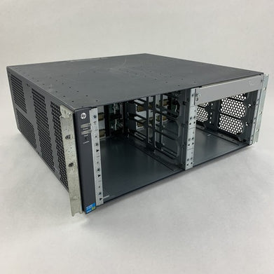 HP J9850A Aruba 5406 ZL2 Switch Chassis NO Modules 2x Power Supply Power Tested